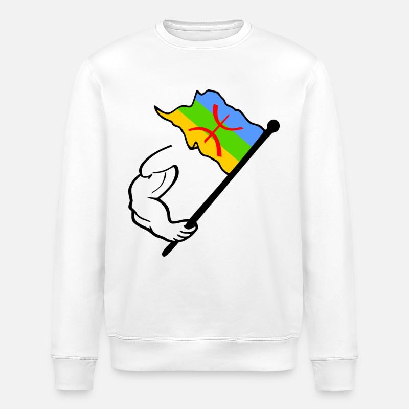 Drapeau amazigh - Sweat bio ROLLER Stanley/Stella Unisexe - blanc
