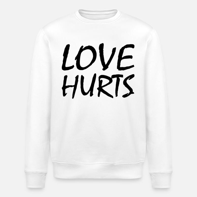 Love hurts - Sweat bio ROLLER Stanley/Stella Unisexe - blanc