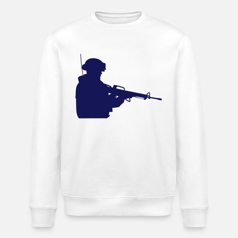 Soldier - Stanley/Stella Unisex Bio-Sweatshirt ROLLER - Weiß