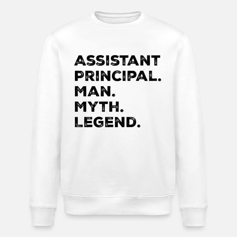 Leitender Assistent Mann Mythos Legende - Stanley/Stella Unisex Bio-Sweatshirt ROLLER - Weiß