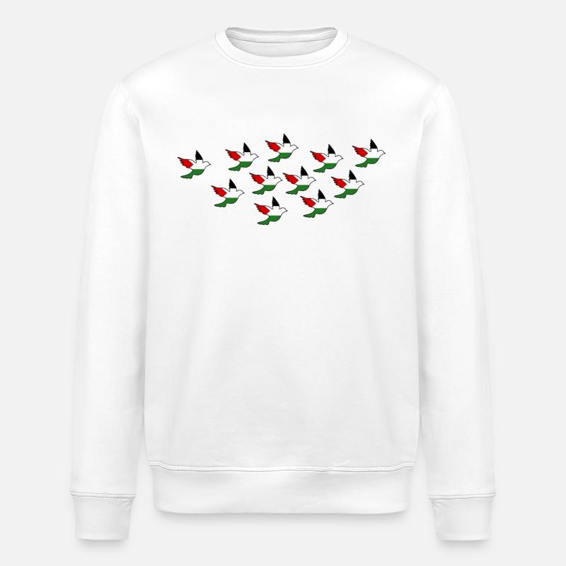 Palestina - Stanley/Stella Unisex Bio-Sweatshirt ROLLER - Weiß