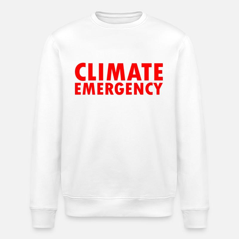 Climate emergency - Sweat bio ROLLER Stanley/Stella Unisexe - blanc
