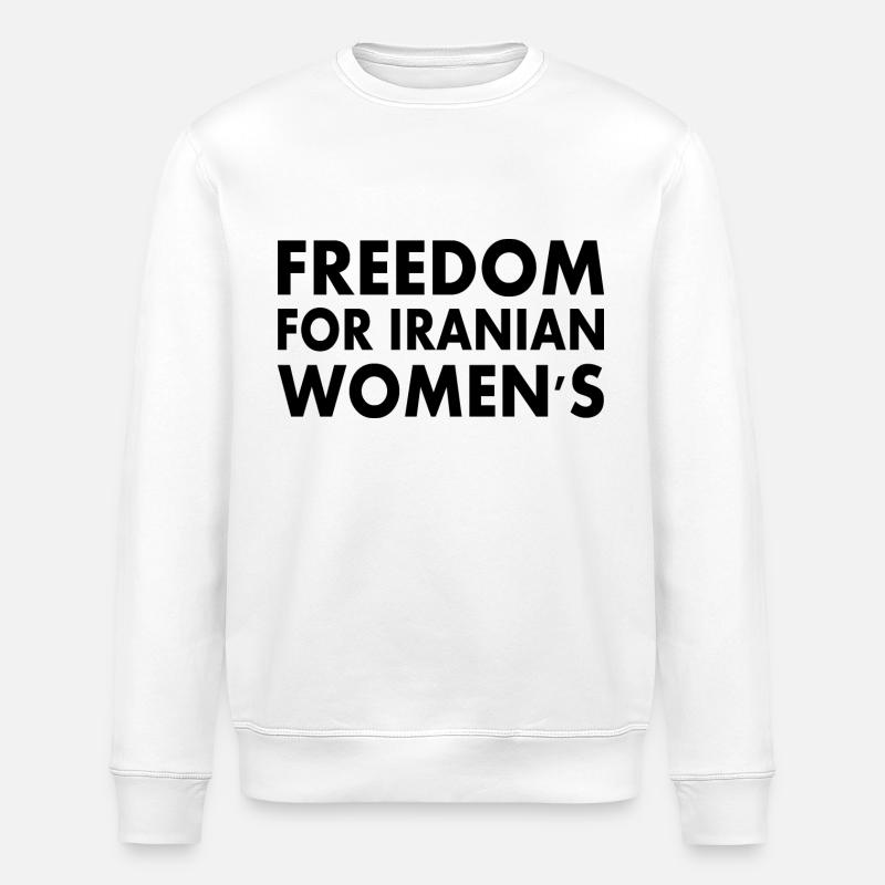 Freedom for iranian womens - Sweat bio ROLLER Stanley/Stella Unisexe - blanc