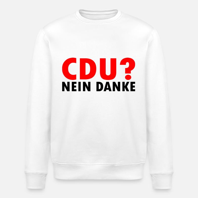 Cdu - Stanley/Stella Unisex Bio-Sweatshirt ROLLER - Weiß