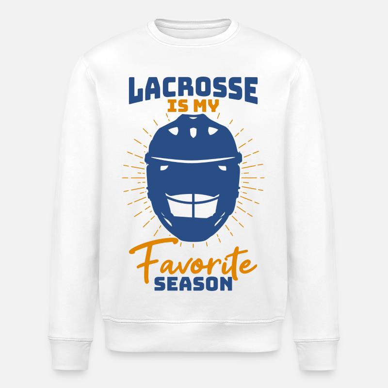 Lacrosse Saison - Stanley/Stella Unisex Bio-Sweatshirt ROLLER - Weiß