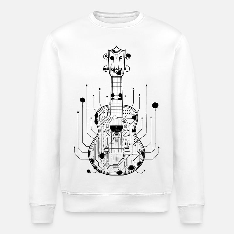 Ukulélé - Sweat bio ROLLER Stanley/Stella Unisexe - blanc