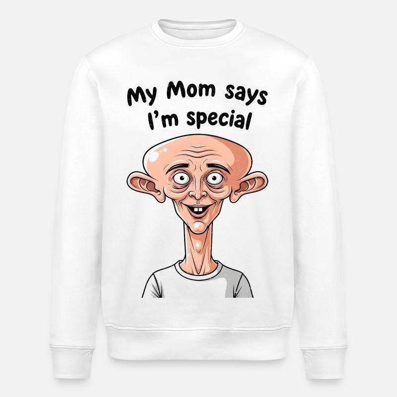 Mutti sagt, ich bin besonders - Stanley/Stella Unisex Bio-Sweatshirt ROLLER - Weiß