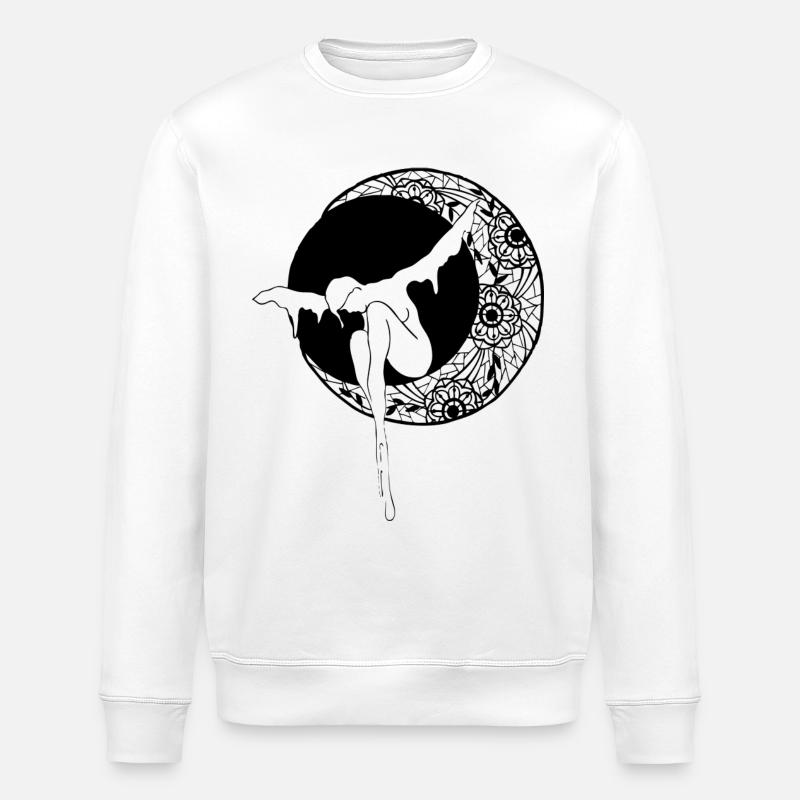 Lune de dentelle - Sweat bio ROLLER Stanley/Stella Unisexe - blanc