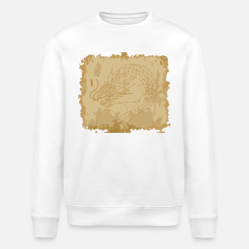 Dragon ancien - Sweat bio ROLLER Stanley/Stella Unisexe - blanc
