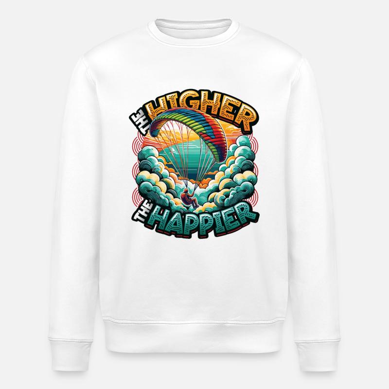 Parachutisme Parachutisme Parapente - Sweat bio ROLLER Stanley/Stella Unisexe - blanc