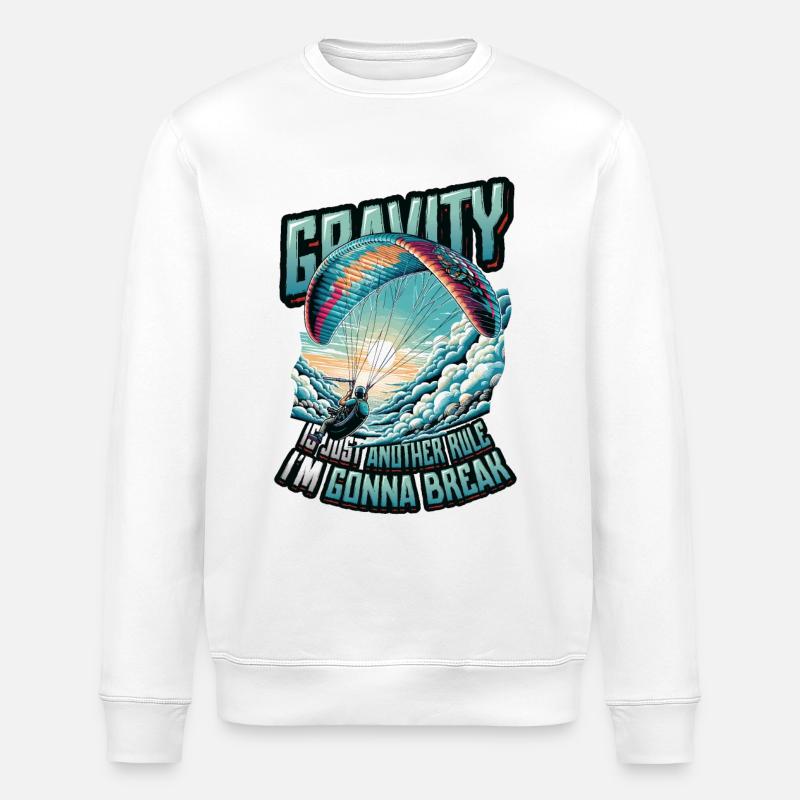 Parachutisme Parachutisme Parapente - Sweat bio ROLLER Stanley/Stella Unisexe - blanc