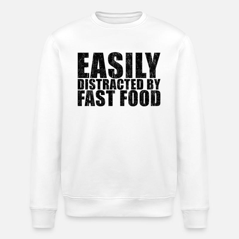 Dicton de la restauration rapide - Sweat bio ROLLER Stanley/Stella Unisexe - blanc