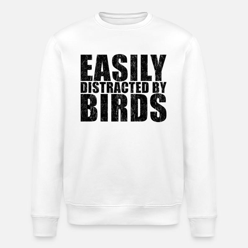 Oiseau - Sweat bio ROLLER Stanley/Stella Unisexe - blanc