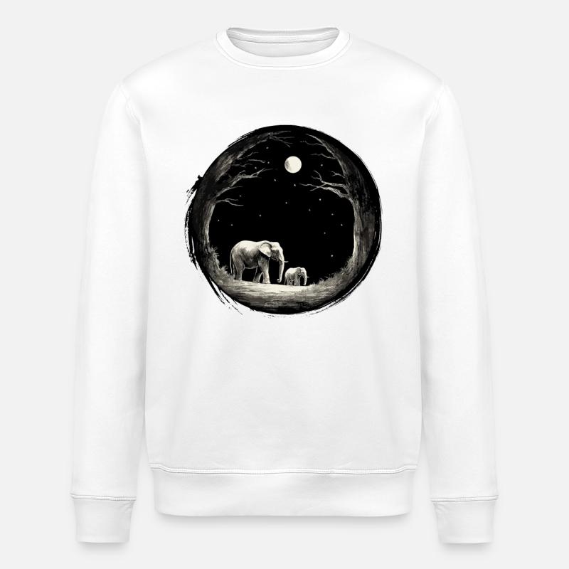 Elphant Mama Femmes - Sweat bio ROLLER Stanley/Stella Unisexe - blanc