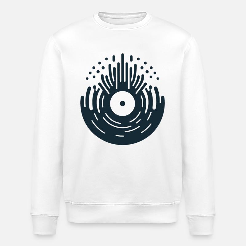Vinyl-Ikone - Stanley/Stella Unisex Bio-Sweatshirt ROLLER - Weiß