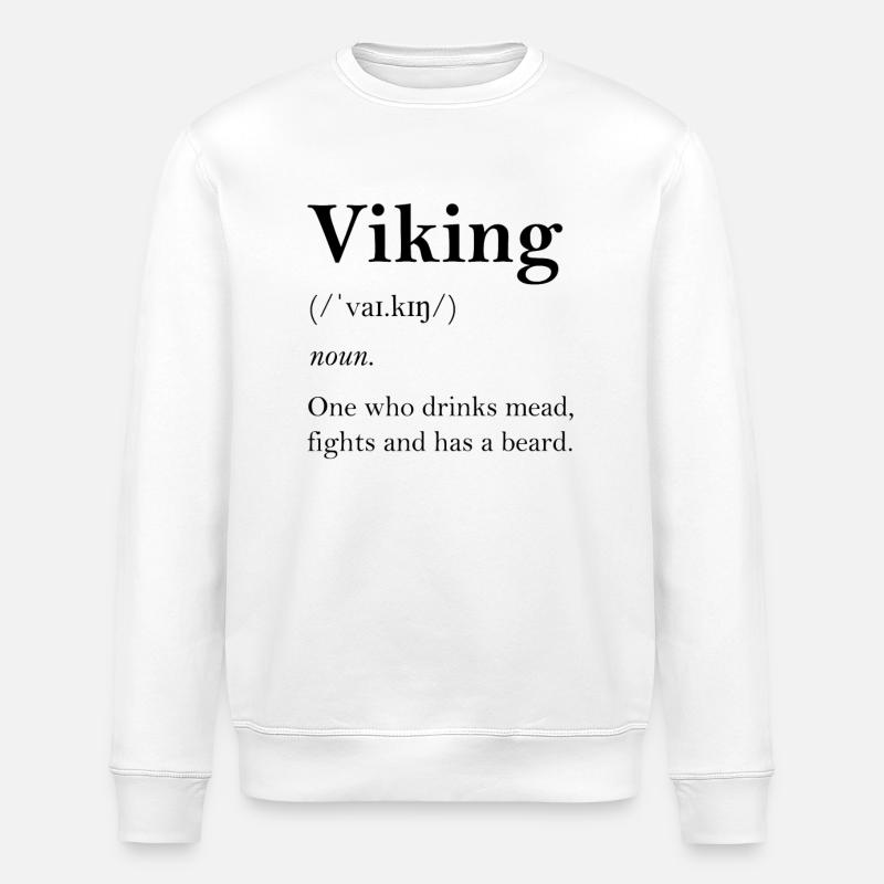 Wikinger Definition - Stanley/Stella Unisex Bio-Sweatshirt ROLLER - Weiß