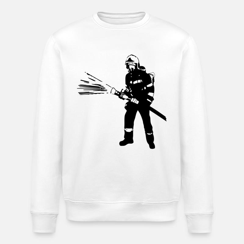 Feuerwehr - Feuerwehrmann - Stanley/Stella Unisex Bio-Sweatshirt ROLLER - Weiß
