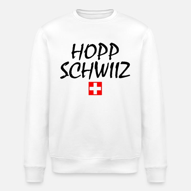 Hopp schwiiz - Sweat bio ROLLER Stanley/Stella Unisexe - blanc