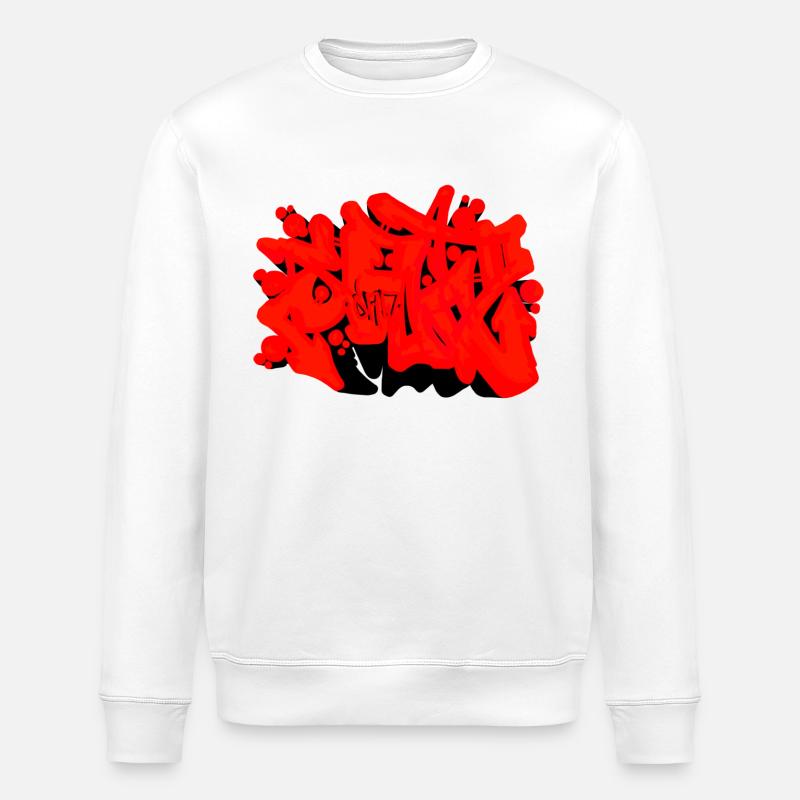 SAD Graffiti - Stanley/Stella Unisex Bio-Sweatshirt ROLLER - Weiß
