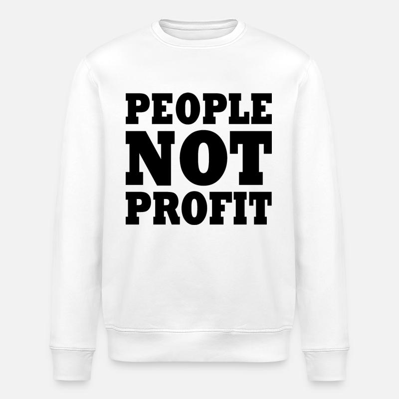 People not profit - Stanley/Stella Unisex Bio-Sweatshirt ROLLER - Weiß