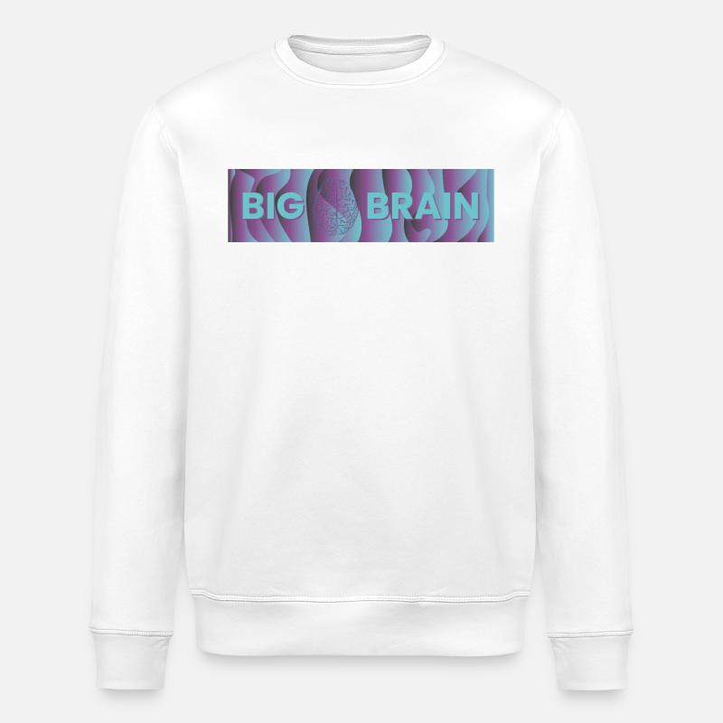 BIG BRAIN - Stanley/Stella Unisex Bio-Sweatshirt ROLLER - Weiß