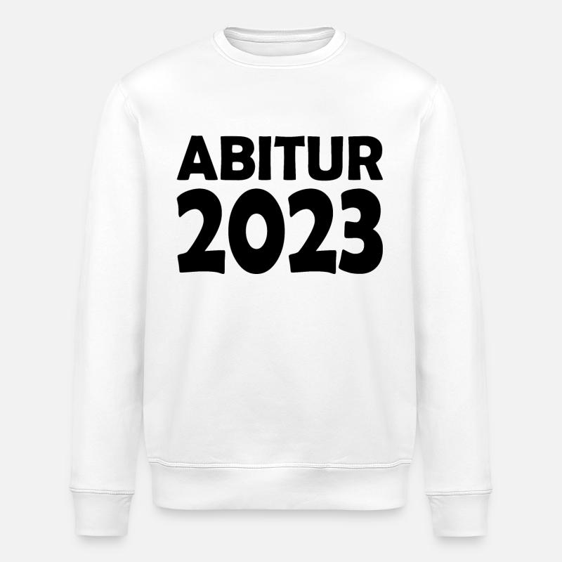 Abitur 2023 - Stanley/Stella Unisex Bio-Sweatshirt ROLLER - Weiß