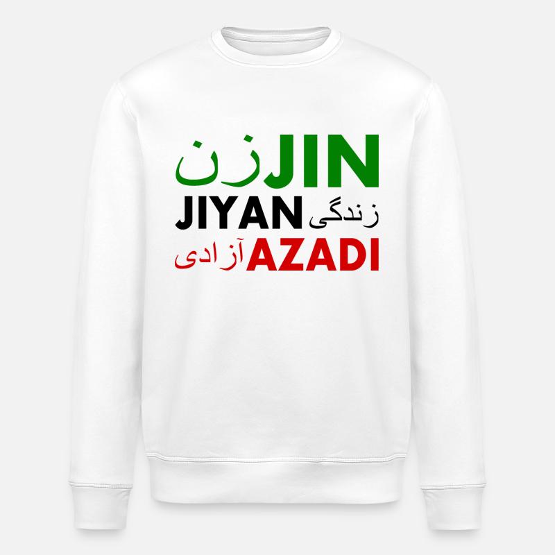 Jin jiyan azadi زن زندگی آزادی - Sweat bio ROLLER Stanley/Stella Unisexe - blanc