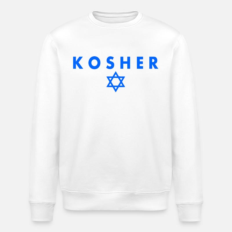 Kosher - Stanley/Stella Unisex Bio-Sweatshirt ROLLER - Weiß