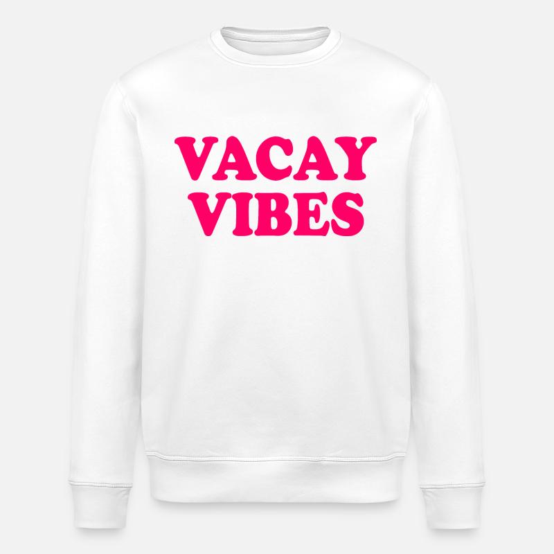 Vacay vibes - Sweat bio ROLLER Stanley/Stella Unisexe - blanc
