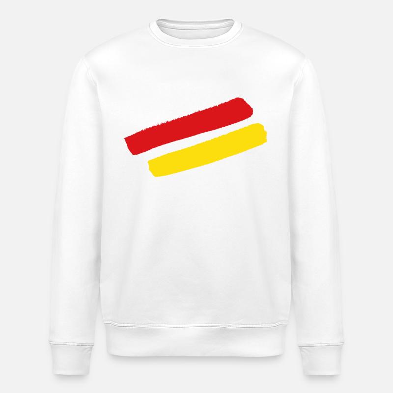 Rayures de style Burgenland - Sweat bio ROLLER Stanley/Stella Unisexe - blanc