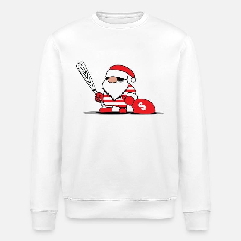 père noël - Sweat bio ROLLER Stanley/Stella Unisexe - blanc
