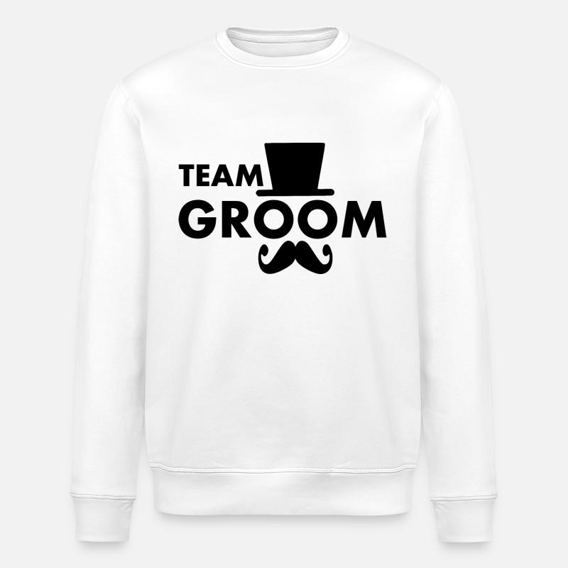 Team groom - Stanley/Stella Unisex Bio-Sweatshirt ROLLER - Weiß