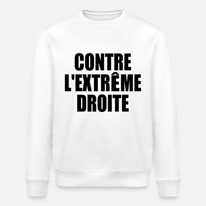 Against the far right - Stanley/Stella ROLLER Unisex Organic Sweatshirt - white