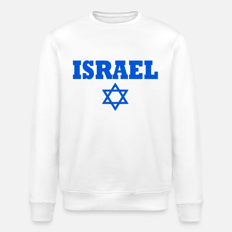 Israël - Sweat bio ROLLER Stanley/Stella Unisexe - blanc