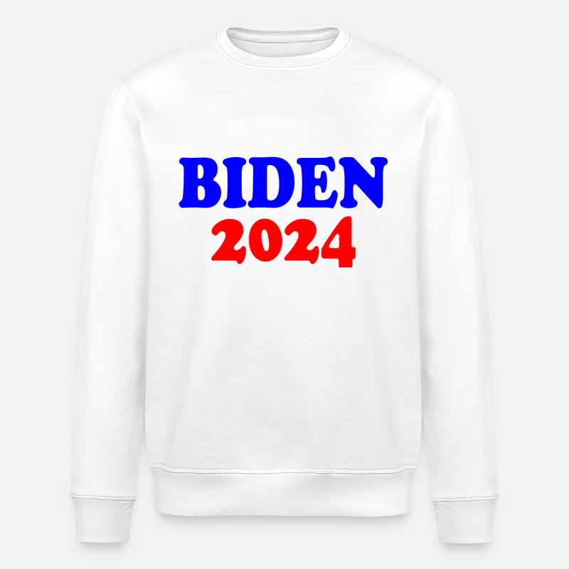 Biden 2024 - Stanley/Stella Unisex Bio-Sweatshirt ROLLER - Weiß