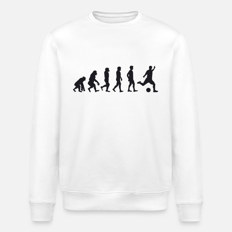 Evolution Fussball - Stanley/Stella Unisex Bio-Sweatshirt ROLLER - Weiß