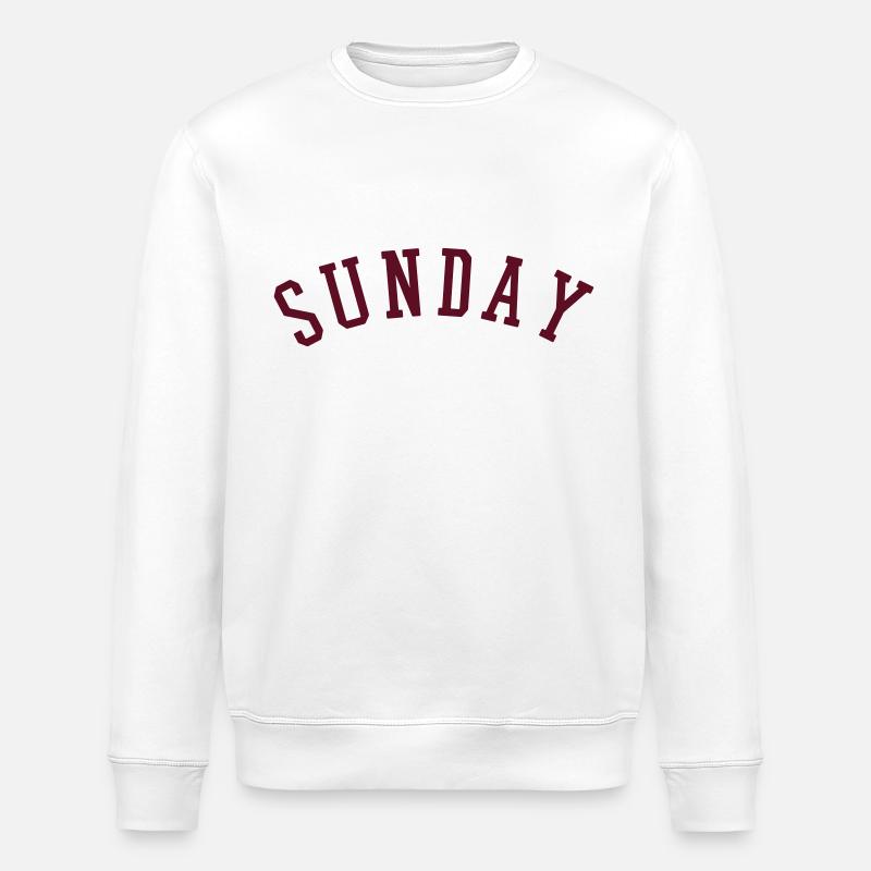 SUNDAY - Stanley/Stella Unisex Bio-Sweatshirt ROLLER - Weiß