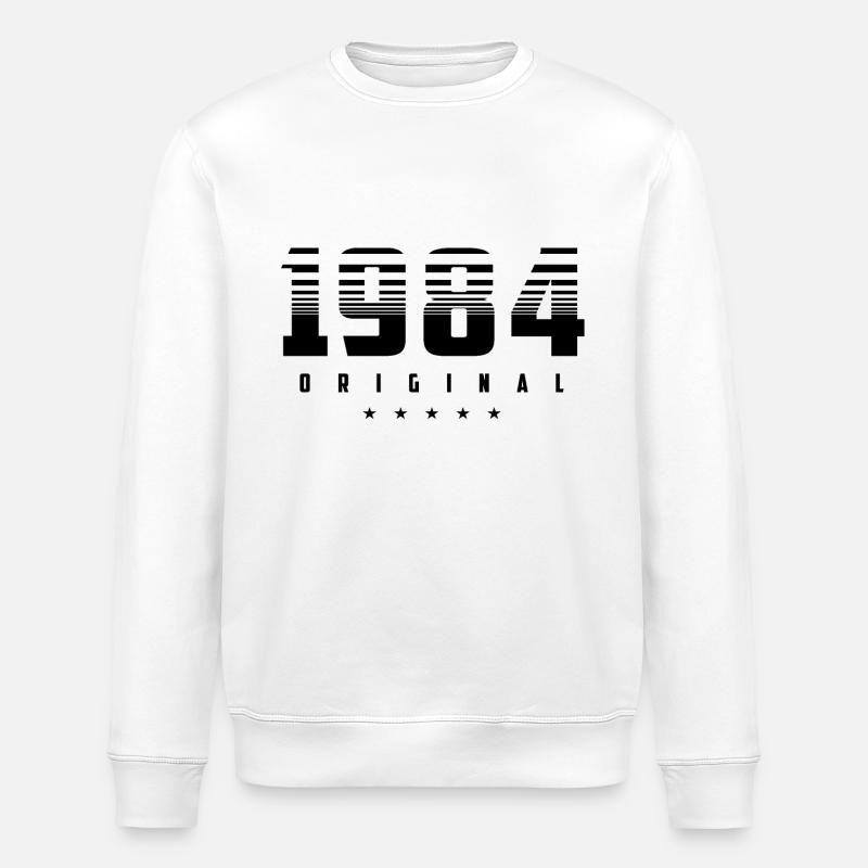 Né en 1984 l’original - Sweat bio ROLLER Stanley/Stella Unisexe - blanc