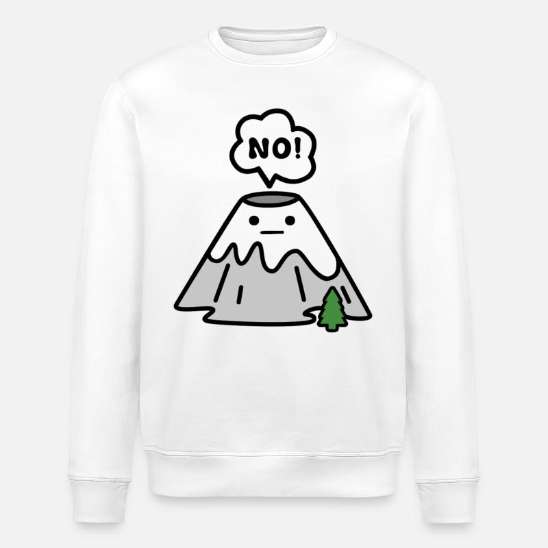 Volca-no - Stanley/Stella ROLLER Unisex Organic Sweatshirt - white