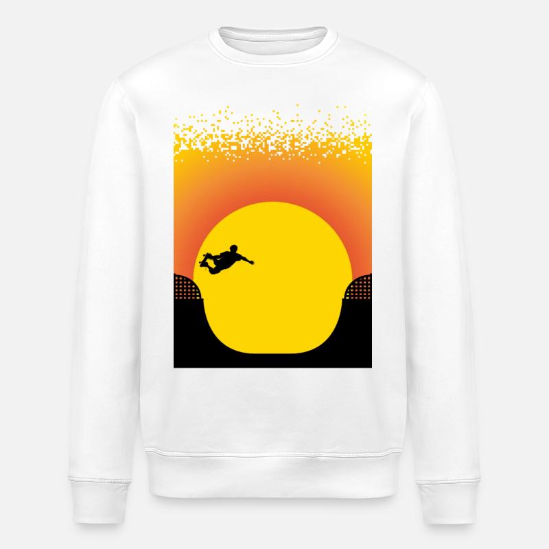 Planches à roulettes Sunset - Sweat bio ROLLER Stanley/Stella Unisexe - blanc