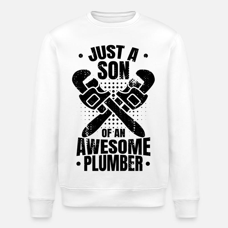 Kleiner Klempner - Stanley/Stella Unisex Bio-Sweatshirt ROLLER - Weiß