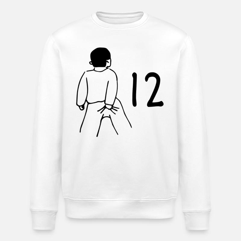 12e anniversaire - 12 ans - Sweat bio ROLLER Stanley/Stella Unisexe - blanc