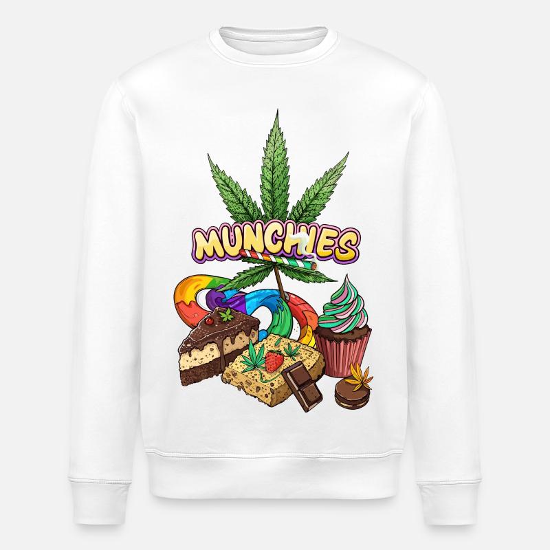 Munchies - Stanley/Stella Unisex Bio-Sweatshirt ROLLER - Weiß