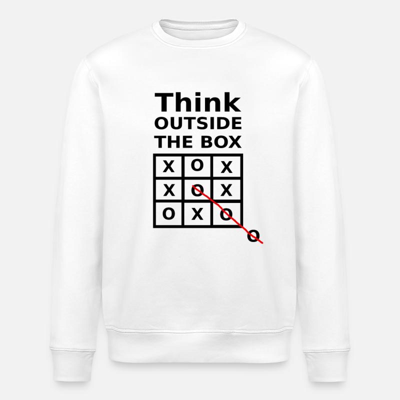 Think outside the box - Stanley/Stella Unisex Bio-Sweatshirt ROLLER - Weiß
