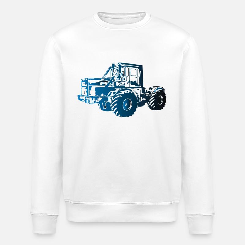 Kirovets K700 Traktor K70 - Stanley/Stella Unisex Bio-Sweatshirt ROLLER - Weiß