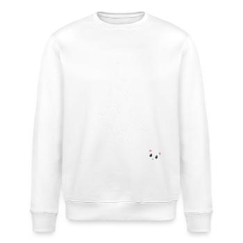 Weihnachtszeit ist Kuschelzeit mit meiner Katze 2 - Stanley/Stella Unisex Bio-Sweatshirt ROLLER - Weiß - Vorne - Nik (191cm)