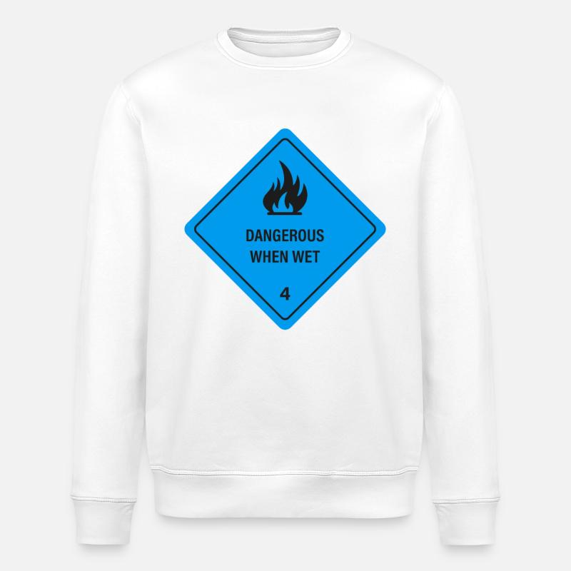 Humide et en feu ! - Sweat bio ROLLER Stanley/Stella Unisexe - blanc