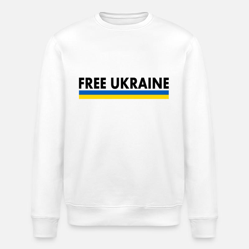 Free ukraine - Stanley/Stella Unisex Bio-Sweatshirt ROLLER - Weiß