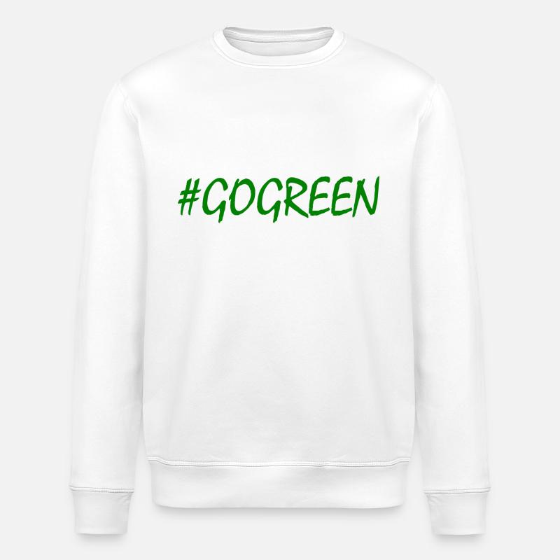 Go green - Sweat bio ROLLER Stanley/Stella Unisexe - blanc