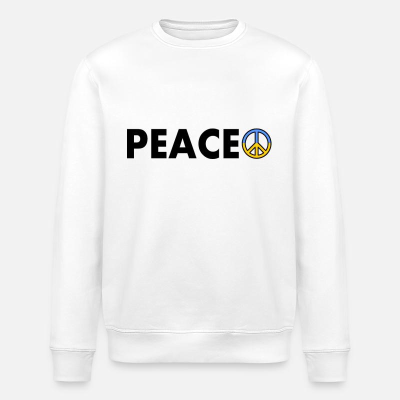 Peace - Stanley/Stella ROLLER Unisex Organic Sweatshirt - white
